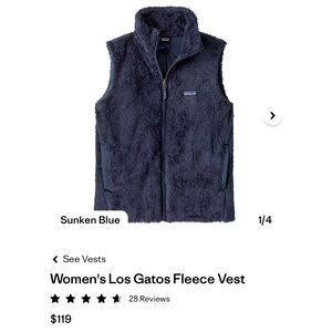 Patagonia Women's Fleece Vest - Sunken Blue